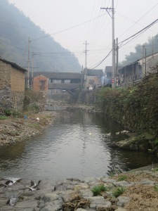 Three photos of Yona's village
